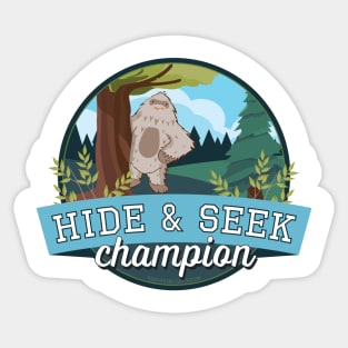 Hide and Seek Bigfoot Sticker